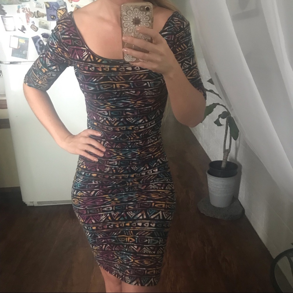Rue21 Bodycon Tribal Print Mini Dress